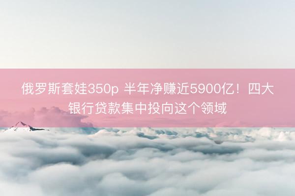 俄罗斯套娃350p 半年净赚近5900亿！四大银行贷款集中投向这个领域