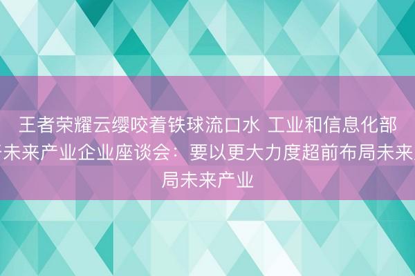 王者荣耀云缨咬着铁球流口水 工业和信息化部召开未来产业企业座谈会：要以更大力度超前布局未来产业