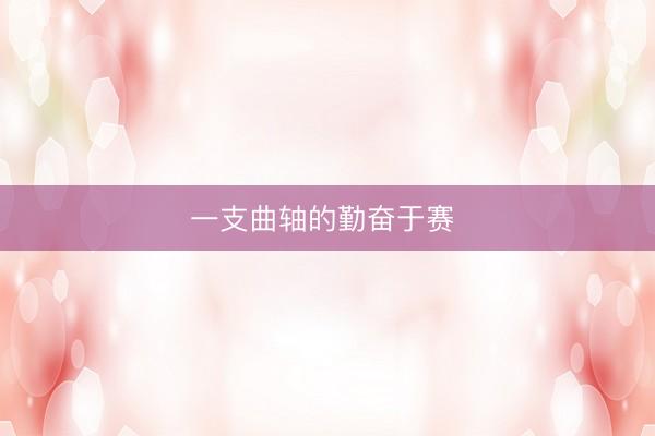 一支曲轴的勤奋于赛 