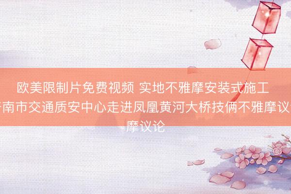 欧美限制片免费视频 实地不雅摩安装式施工 济南市交通质安中心走进凤凰黄河大桥技俩不雅摩议论