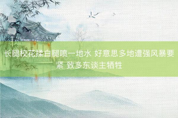 长腿校花揉白腿喷一地水 好意思多地遭强风暴要紧 致多东谈主牺牲
